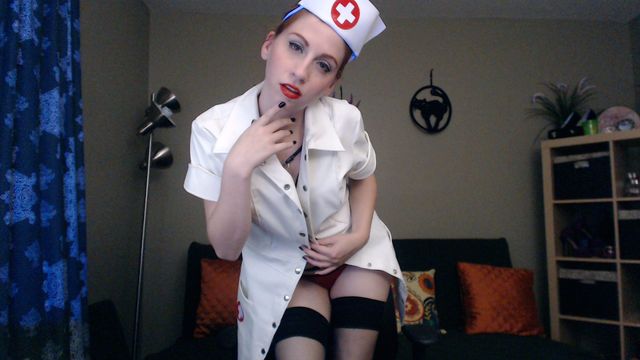 Young slutty nurse Audrie - sexchat, striptease on cam